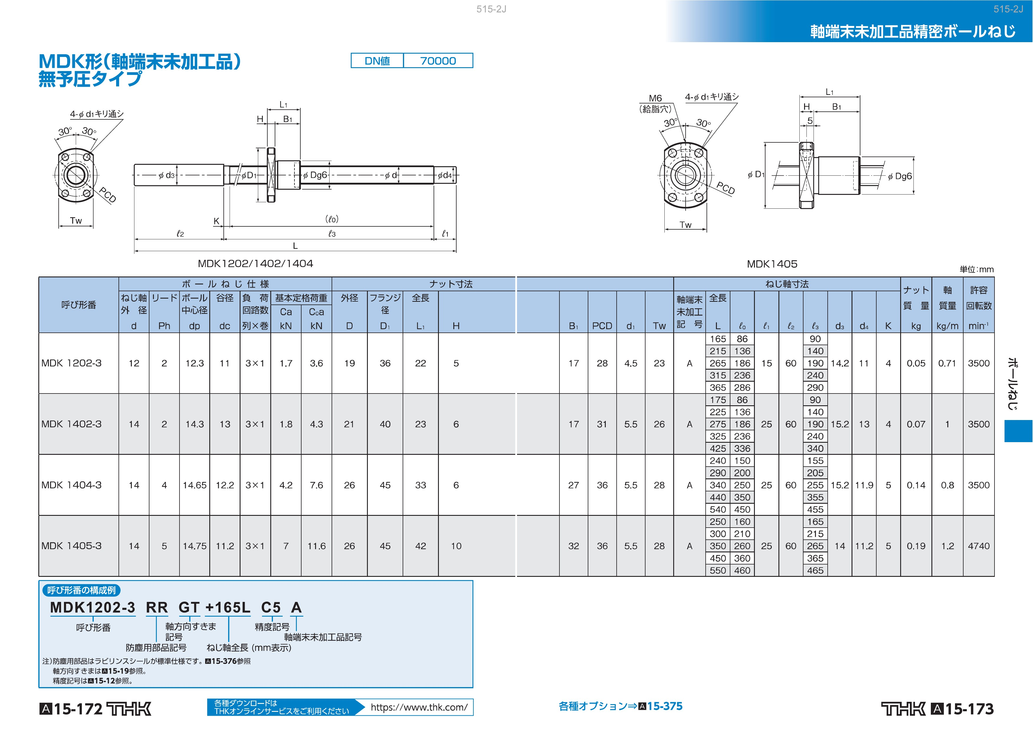 MDK0401精密ボールねじMDK｜THK製品の在庫状況とHP価格を確認できます